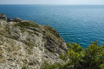 Sea horizon, view from the cliff