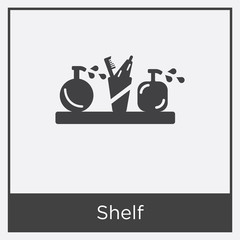Shelf icon isolated on white background