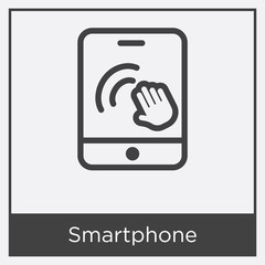 Smartphone icon isolated on white background