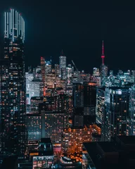 Abwaschbare Fototapete Toronto Epic Night City Skyline © Tyler