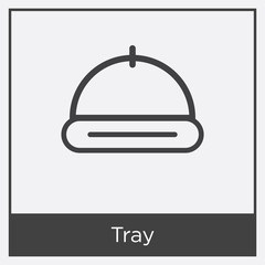 Tray icon isolated on white background