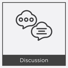 Discussion icon isolated on white background