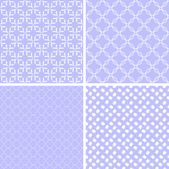 Vintage different vector seamless patterns.