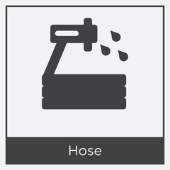 Hose icon isolated on white background