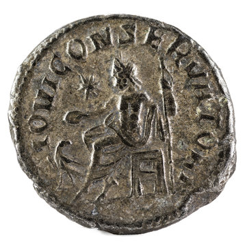 Antoninianus. Ancient Roman coin of Emperor Quietus. Reverse.