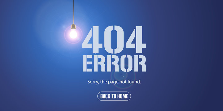 Template 404 error page vector illustration