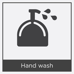 Hand wash icon isolated on white background