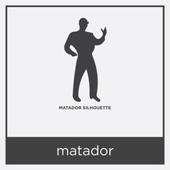 matador icon isolated on white background