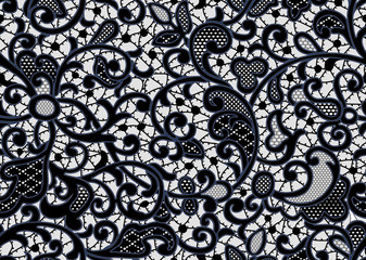 Naklejka premium seamless lace pattern with flowers