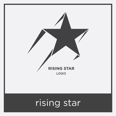 rising star icon isolated on white background