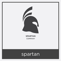 spartan icon isolated on white background