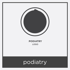 podiatry icon isolated on white background