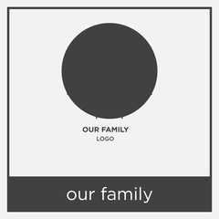 Fototapeta na wymiar our family icon isolated on white background