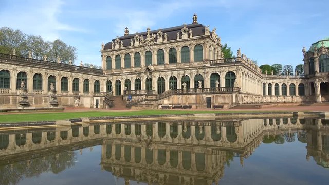 The pavilion in the April morning. Gallery of old masters. Dresden