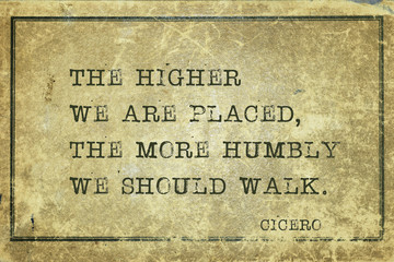 more humbly Cicero