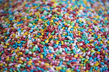 bonbons en gros plan 