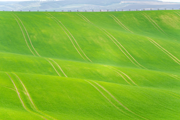 Scenic view of beautiful Moravian Tuscany landscape in South Moravia, Czech Republic.