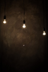 lightbulb on wall background