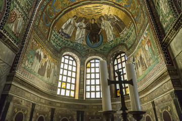 famous Basilica di San Vitale in Ravenna