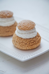 Choux with chantilly cream