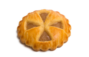 biscuits with apple filling isolated