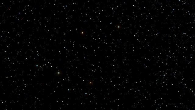 A star field twinkles in a night sky (Loop).