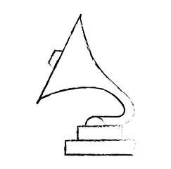 phonograph retro music icon vector illustration design