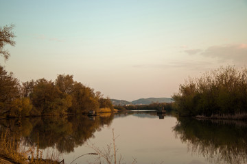 River reflexions at autumn