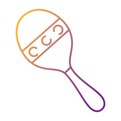 maracas musical instrument icon vector illustration design