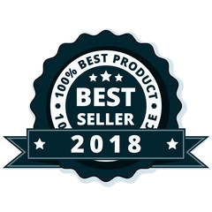 Best Seller 2018 label illustration