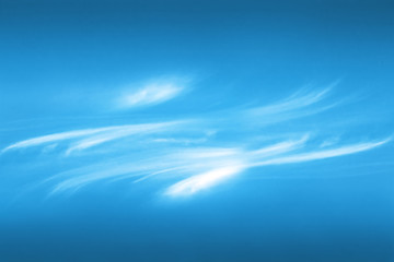 Fantastic soft white clouds against blue sky