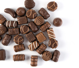 Chocolate Sweets Isolated