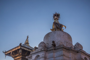 Stupa top in Kathmandu