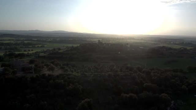 Drone en Llabia,Torroellla de Montgri en el Ampurdan  de Girona, Costa Brava (Cataluña,España). Video aereo con Dron.