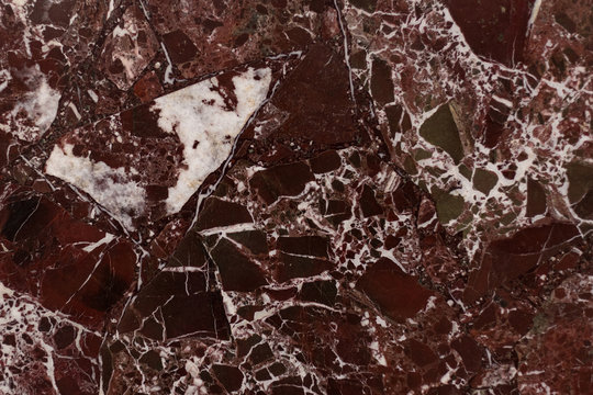 Red marble. Texture.