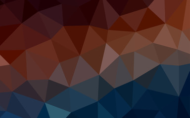 Obraz premium Dark Blue, Red vector abstract polygonal pattern.