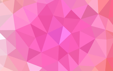 Obraz premium Light Pink vector low poly cover.