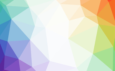 Light Multicolor vector abstract mosaic backdrop.