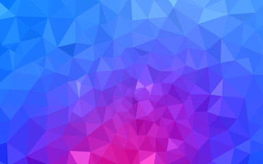 Obraz premium Light Pink, Blue vector polygonal background.