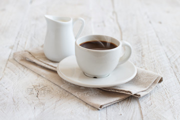 Italian coffee set for breakfast