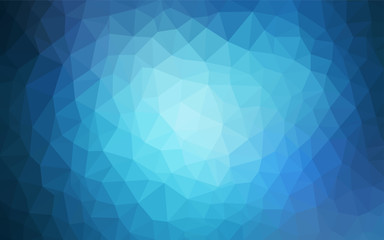 Obraz premium Light BLUE vector triangle mosaic texture.