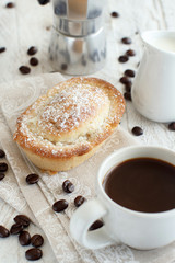 Italian coffee set for breakfast
