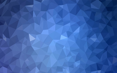 Fototapeta na wymiar Light BLUE vector abstract mosaic background.