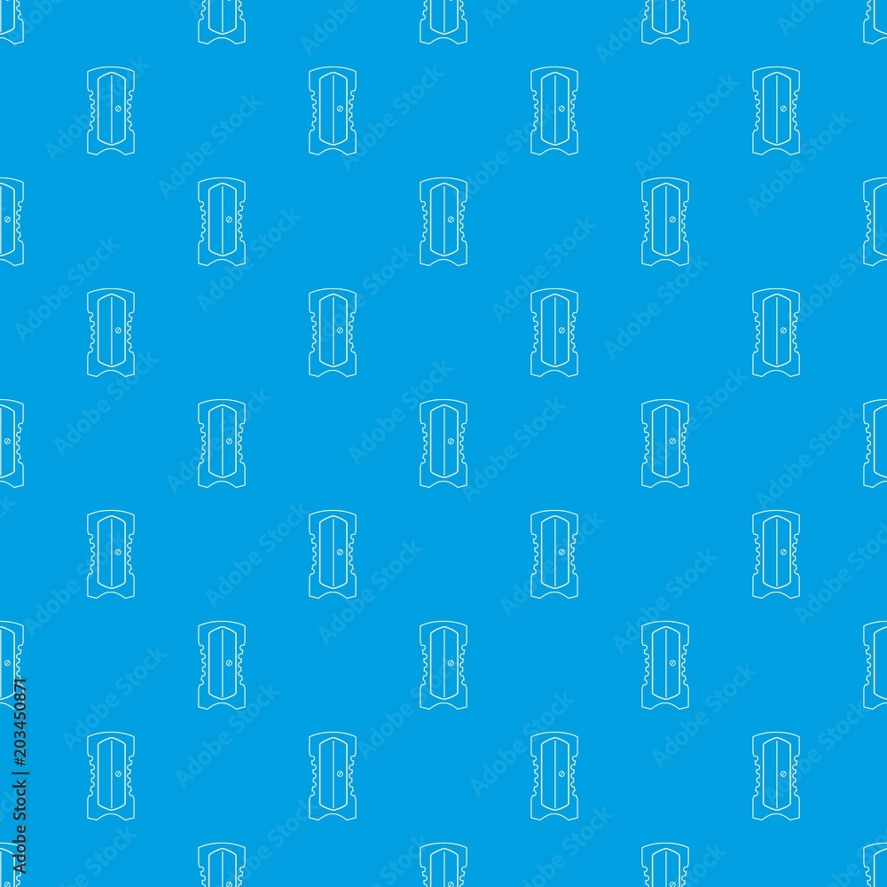 Poster sharpener pattern vector seamless blue repeat for any use