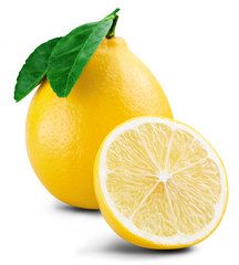 lemon fruit leaf