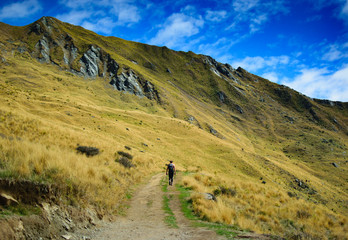 Hiking a Tall Mountain