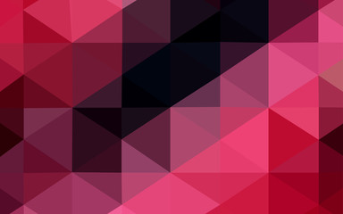 Dark Red vector triangle mosaic cover.