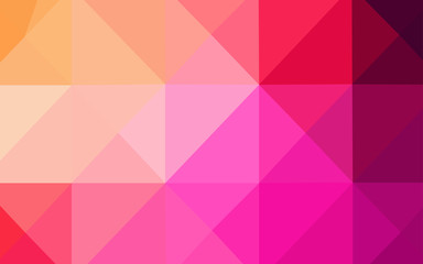 Fototapeta premium Light Pink, Yellow vector abstract polygonal background.