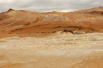 Berge,Landscaft, Himmel, Island, Wüste, Naturgewalten, Schwefel, Vulkan, Erde, Wärme, 