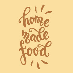 homemade food lettering